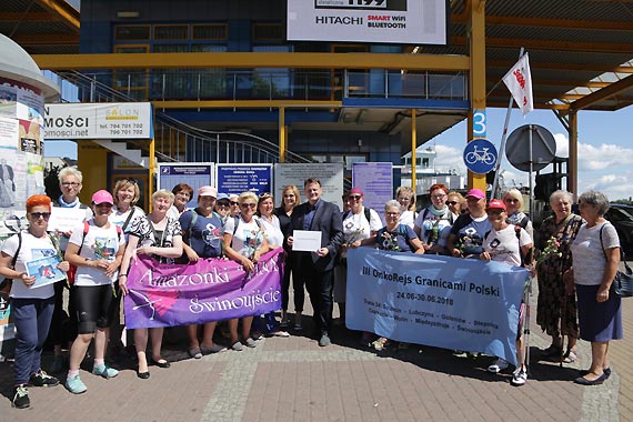 Uczestniczki Trzeciej edycji ONKO-REJSU dotary w sobot do winoujcia