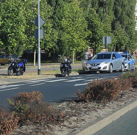 Na ulicy 11 Listopada zderzyy si dwa niemieckie motorowery
