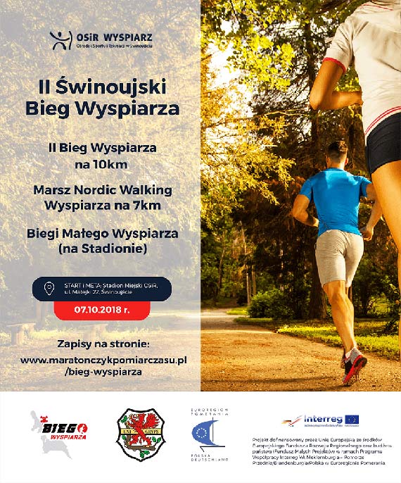 Ruszyy zapisy do II Biegu Wyspiarza, ktry odbdzie si w dniu 7 padziernika 2018 r