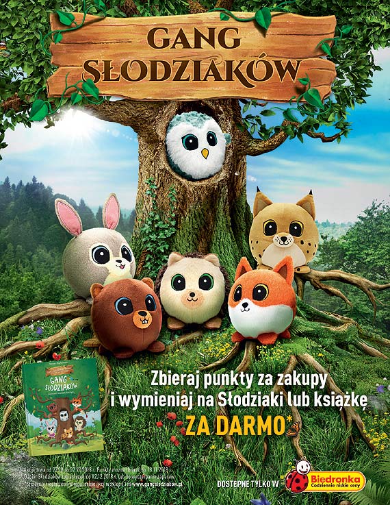 o kultowych Świeżakach w Biedronce będzie grasował Gang Słodziaków