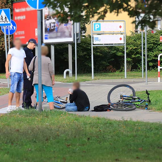 Grony wypadek rowerzystw. 13-letek odnis powane obraenia