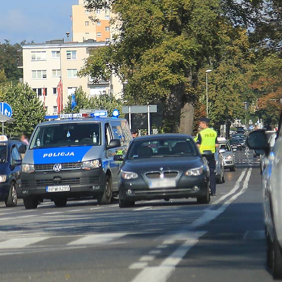 Kolizja z udziaem BMW i radiowozu