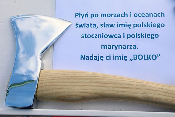 Wodowanie i chrzest holownika H-11 "Bolko"
