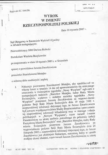 Radny musi przeprosi