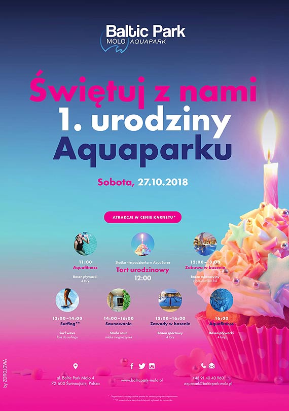 ¦winouj¶cie w weekend: urodziny Aquaparku i zabawa halloweenowa dla dzieci i doros³ych w Radisson Blu
