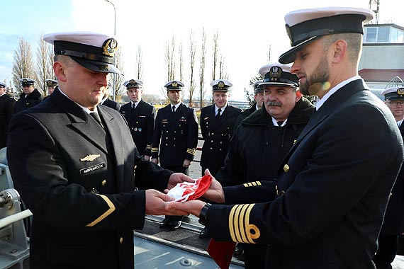Nowy dowódca ORP Hańcza