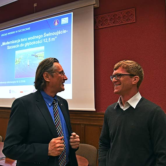 Relacja z konferencji prasowej „Modernizacja toru wodnego winoujcie - Szczecin do gbokoci 12,5 m”. Na Zalewie Szczeciskim utworz dwie sztuczne wyspy. Zobacz filmy!
