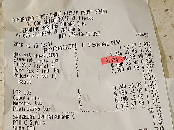Czytelnik o tym, jak Biedronka oszukuje klientów