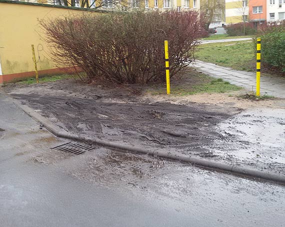 Mieszkanka: Nie moe by zbyt piknie. Po deszczu nie mona wej na chodnik