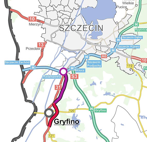Wybrano wykonawcw dokumentacji dla obwodnicy Gryfina i odcinka Radziszewo-Gryfino na DK31