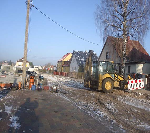Ulica Toruska w przebudowie