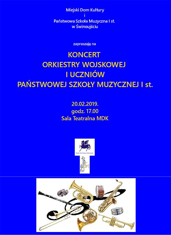 Koncert uczniów PSM i Orkiestry Wojskowej