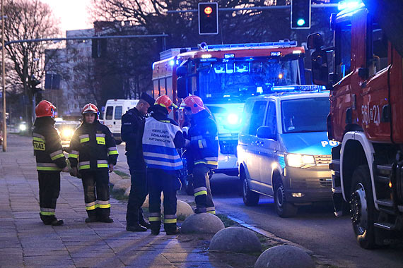 Fałszywy alarm i… prawdziwa stłuczka