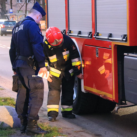 Fałszywy alarm i… prawdziwa stłuczka