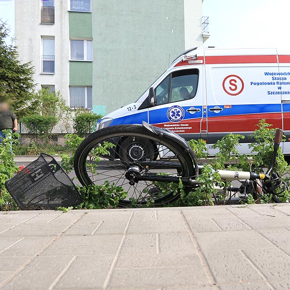 Potrcona rowerzystka w stanie cikim zostaa zabrana przez LPR
