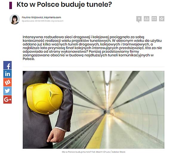Jakie firmy w Polsce buduj tunele?