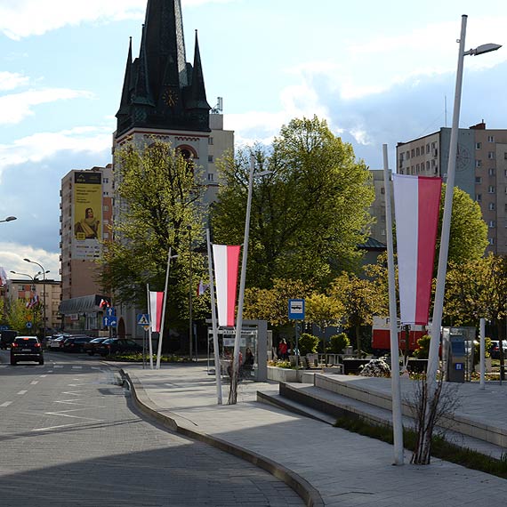 Flaga Monako w centrum winoujcia?
