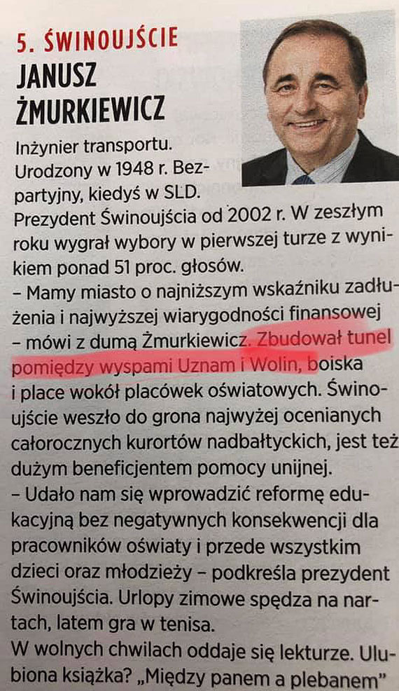 Tunel .... widmo, ale 5 miejsce dla Żmurkiewicza jest!