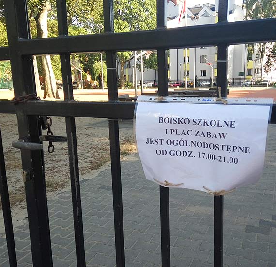 Plac zabaw zmieni godziny otwarcia?