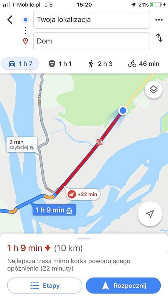 Kolejka na prom a potrzeby fizjologiczne - konflikt nie do rozwizania dla samotnych kierujcych?