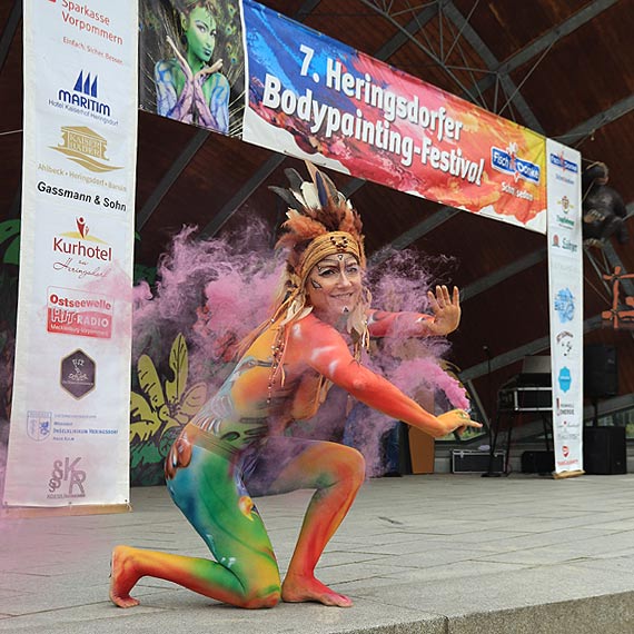 W nadmorskim kurorcie odby si 7. Heringsdorfer Bodypainting Festival 2019. Zobacz film!