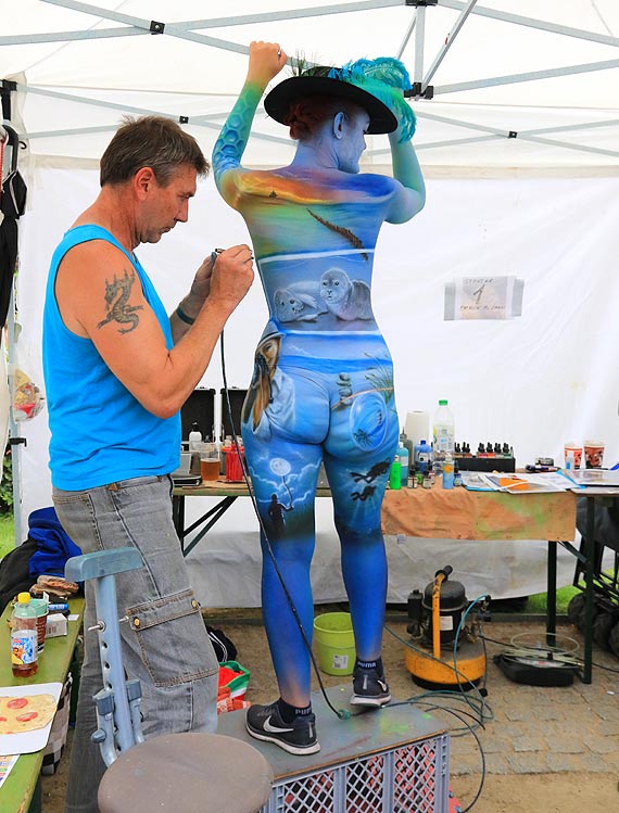 W nadmorskim kurorcie odby si 7. Heringsdorfer Bodypainting Festival 2019. Zobacz film!