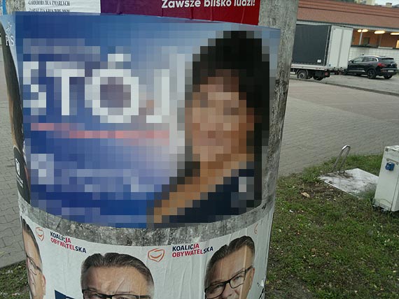 Komuś nie spodobała się kandydatka PiS. Piesek tego nie zrobił