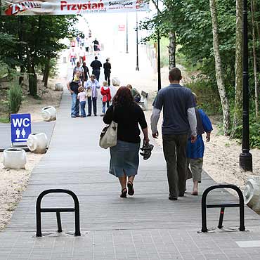 Karetki pojad wejciami dla pieszych