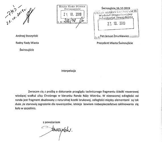 Niebezpieczna cieka rowerowa?