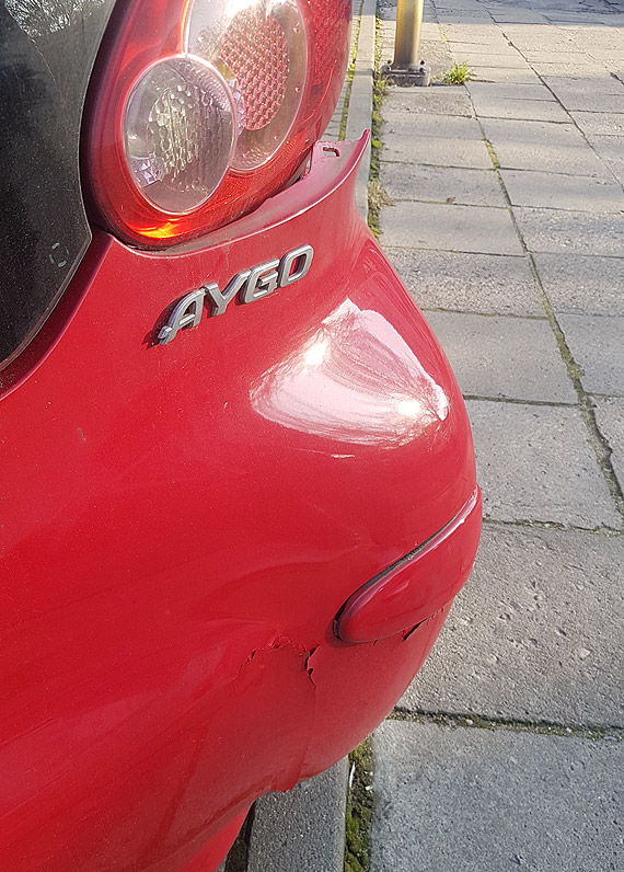 Kierowca „dzikuje” za uszkodzenie samochodu