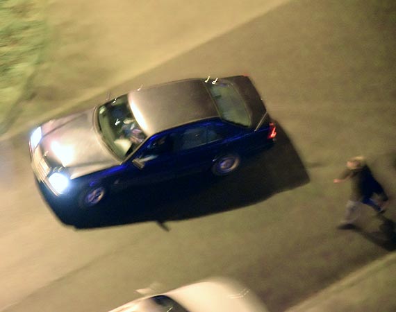 Szalona jazda, urwana miska olejowa i pogoń. Kierowca mercedesa uciekł