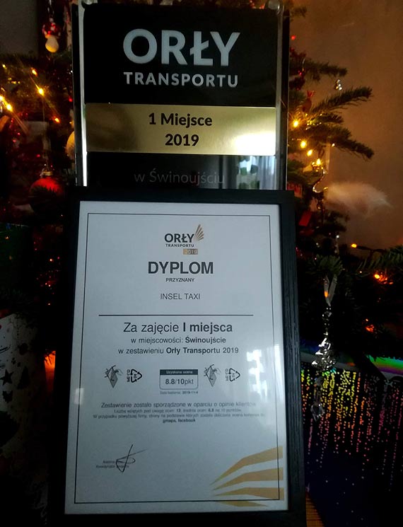 Korporacje taksówkowe na szczycie rankingu „Orły transportu”- Świnoujście