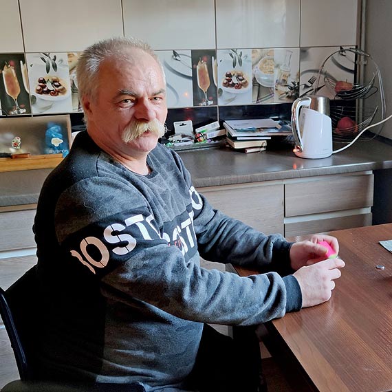 Piotr Barański dziękuje Wam za protezy i obiecuje, że nie zawiedzie zwierzaków