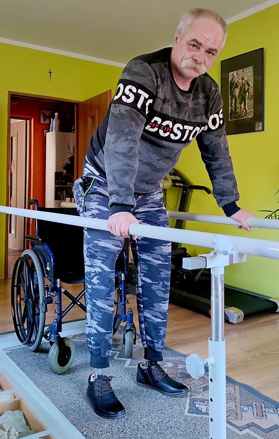 Piotr Barański dziękuje Wam za protezy i obiecuje, że nie zawiedzie zwierzaków