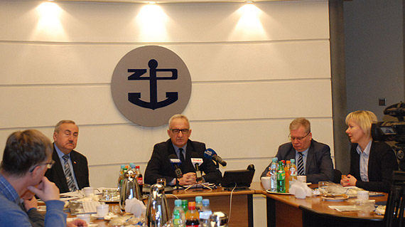 Na specjalnej konferencji prasowej zarząd portów Szczecin i Świnoujście podsumował miniony rok