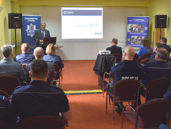 Odprawa roczna podsumowującą pracę Komendy Miejskiej Policji w Świnoujściu w 2019 roku