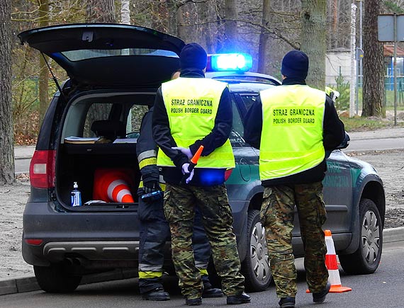 Kontrola sanitarna na polskiej granicy