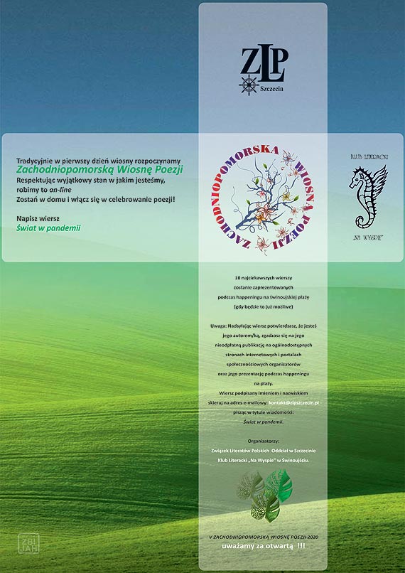Już wiosna! Poeci znaleźli sposób by świętować mimo epidemiologicznych ograniczeń