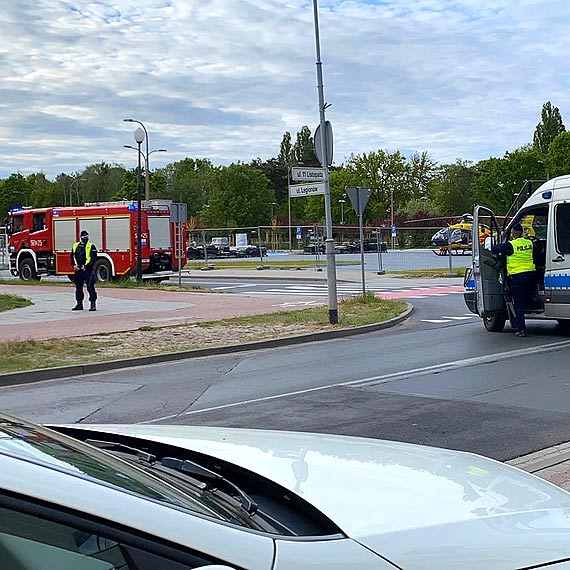 Poparzone dziecko przetransportowane do szpitala