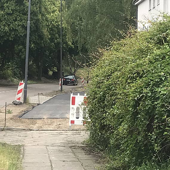 Budowa ścieżki rowerowej przy Barlickiego jest podzielona na etapy