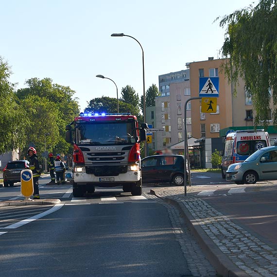 Strażacy udzielili pomocy potrąconej rowerzystce