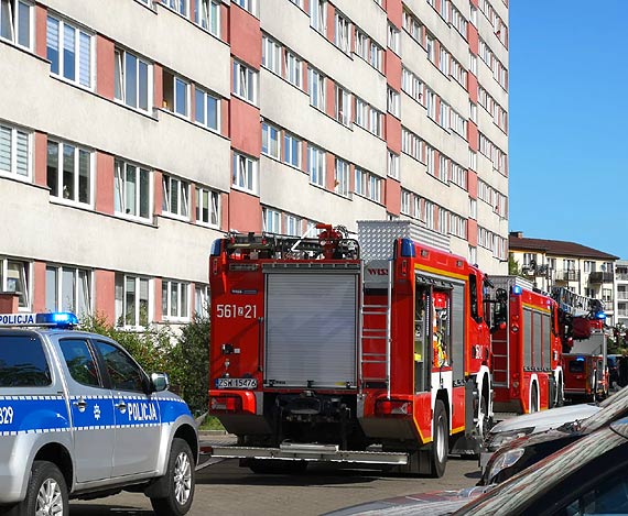 Duo dymu z...przypalonego ryu. Do akcji wyruszyo 5 zastpw stray poarnej!