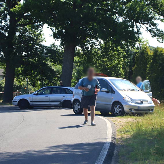 Zderzyły się samochody- oba na niemieckich rejestracjach