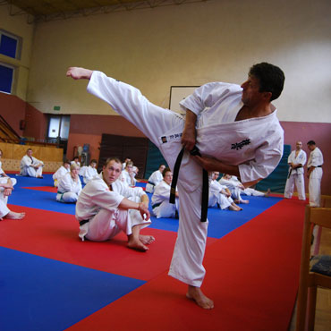 Zgrupowanie kadry woj. zachodniopomorskiego w karate Kyokushin w ¦winouj¶ciu .