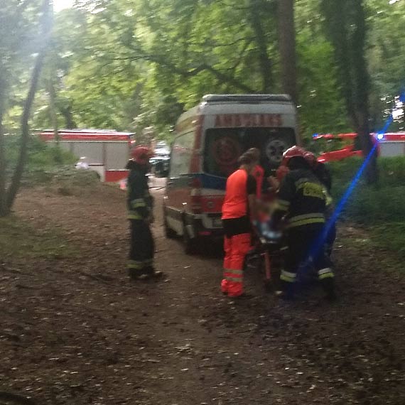 Mczyzna zasab w Parku Chopina. Na miejscu ratownicy medyczni i straacy