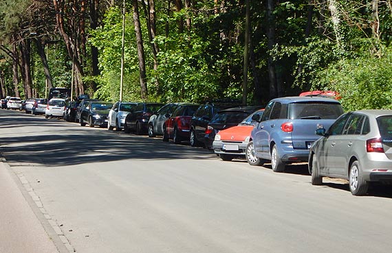 Mieszkaniec: Połowa parkingu pusta, a samochody parkują na zakazach i w krzakach!