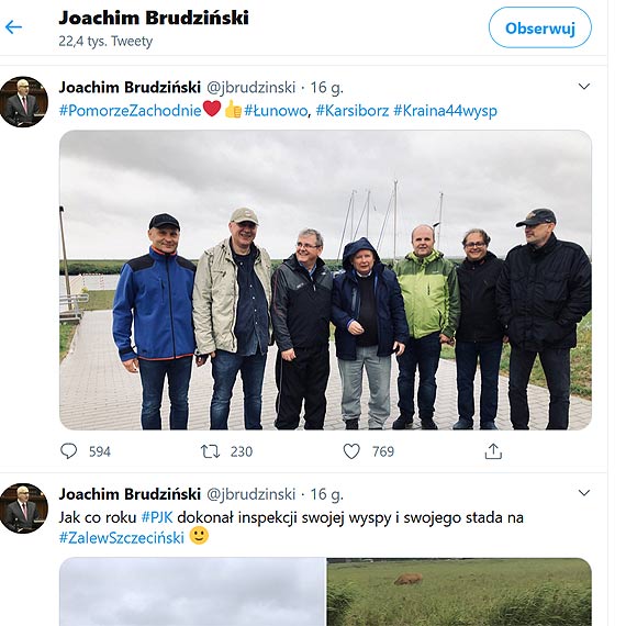 Poseł Kaczyński na wakacjach w Świnoujściu