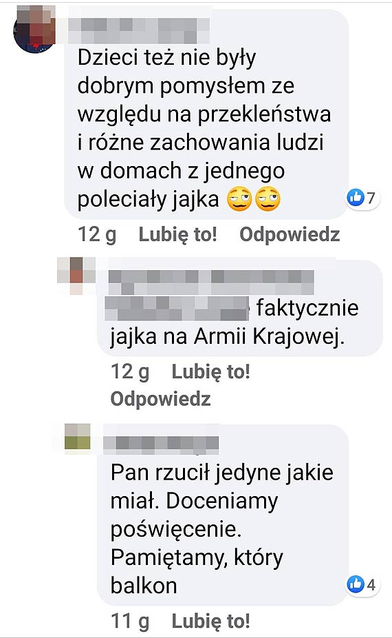 Nie wytrzyma cinienia? Zacz rzuca w protestujcych jajkami!