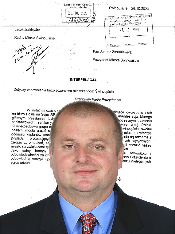 Radny Jurkiewicz chce, żeby Żmurkiewicz zadziałał