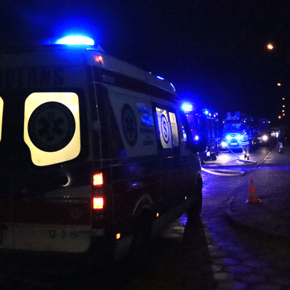 Pożar na Mazowieckiej. 1 osoba poszkodowana